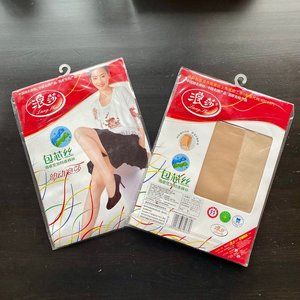 3D Plain Sheer Pantyhose/Tights S-M